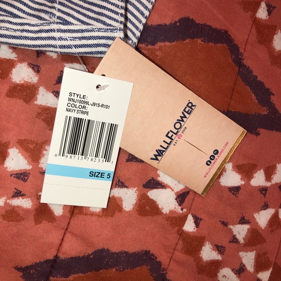 Wallflower size 5 pinstripe demon shorts - Picture 3 of 3